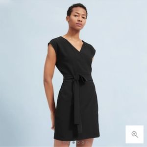 The Japanese GoWeave Short-Sleeve Mini Wrap Dress